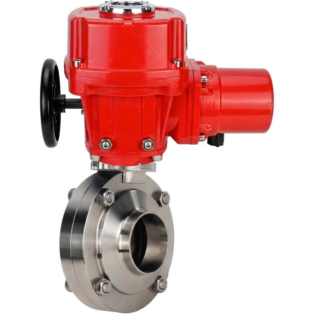 Изображение товара Затвор дисковый DN.ru 304-304-Sil-2W-W-H Ду40 под приварку с электроприводом