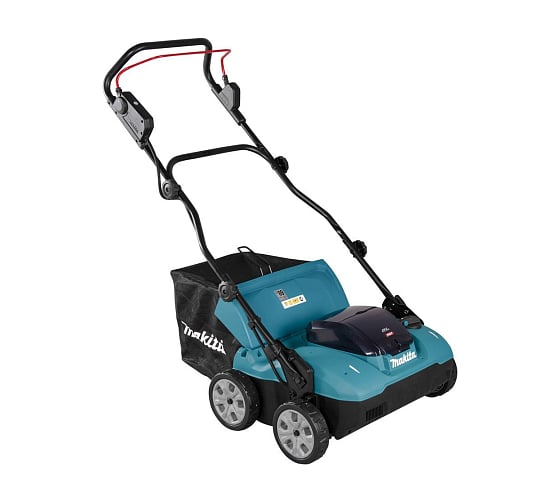 Изображение товара Скариф-аэратор Makita аккумуляторный XGT 40vMAX, 1700 Вт, 38 см,18 ступ.,-12/+5мм,трав.50л,(2xBL4040;DC40RB) UV001GM201