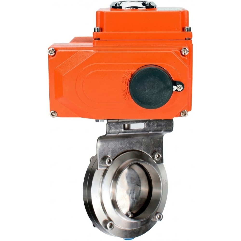 Изображение товара Затвор дисковый DN.ru 304-304-Sil-2W-C-H Ду65 Ру10 с электроприводом