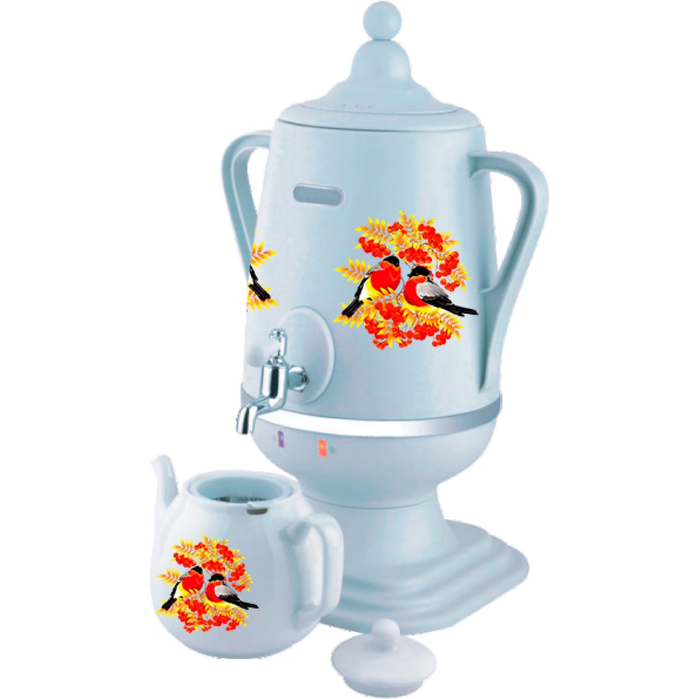 Изображение товара Электрический самовар Добрыня DO-433 4л теплоэффективный белый