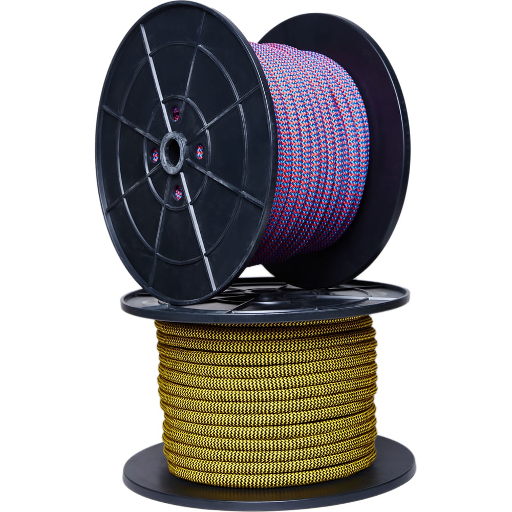 Изображение товара Полипропиленовый плетёный канат МДС 12 мм 50 м с сердечником цветной