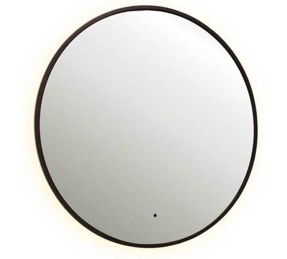 Изображение товара Зеркало DREJA SHINE, 80x80 см, металлическая рама, черный, бесконтактный сенсор, LED-подсветка, диммер 99.2050