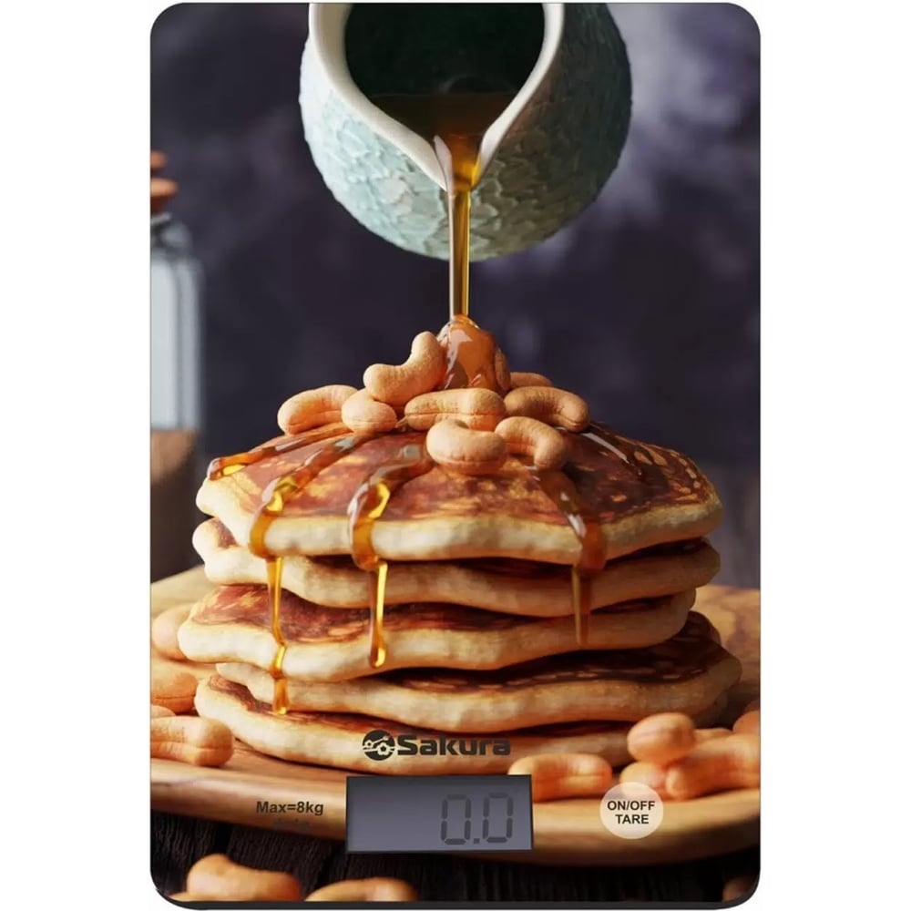 Изображение товара Электронные кухонные весы Sakura SA-6077P 8 кг с сенсорным управлением