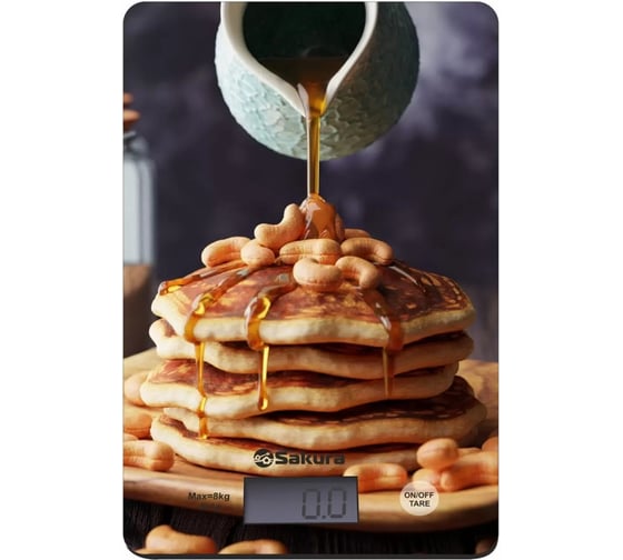 Изображение товара Весы кухонные Sakura SA-6077P 8кг элек панкейки РТ-00069864