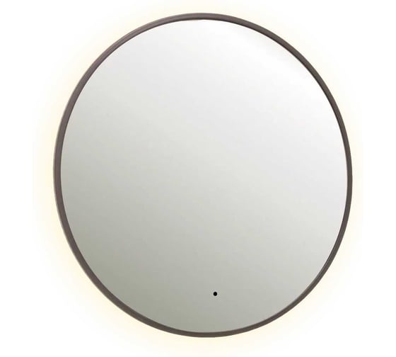 Изображение товара Зеркало DREJA SHINE, 80x80 см, металлическая рама, графит, бесконтактный сенсор, LED-подсветка, диммер 99.2048