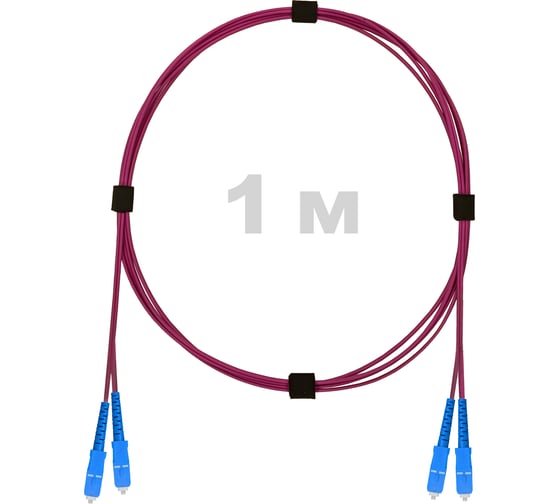 Изображение товара Патч-корд оптический ENGINOVA SC/UPC-SC/UPC MM (OM4) 2mm duplex LSZH, 1 м ENG-PC2.0-DX-2SCU-OM4-1m-LSZH-MG