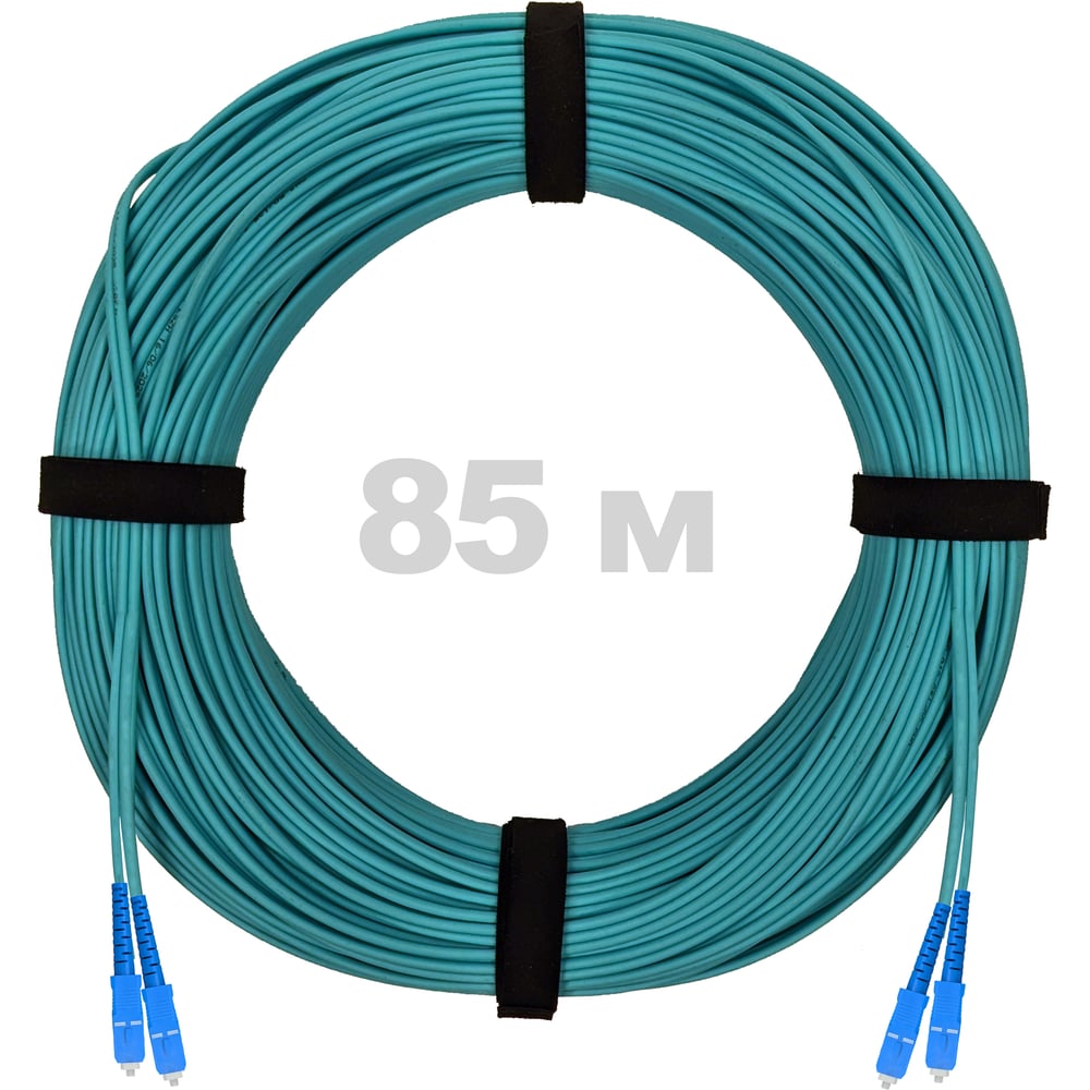 Патч-корд оптический ENGINOVA SC/UPC-SC/UPC MM (OM3) 3mm duplex LSZH, 85 м ENG-PC-DX-2SCU-OM3-85m-LSZH-AQ