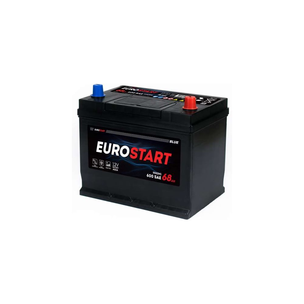 Изображение товара Аккумуляторная батарея EUROSTART Blue Asia 68Ah R+ EB680JSU