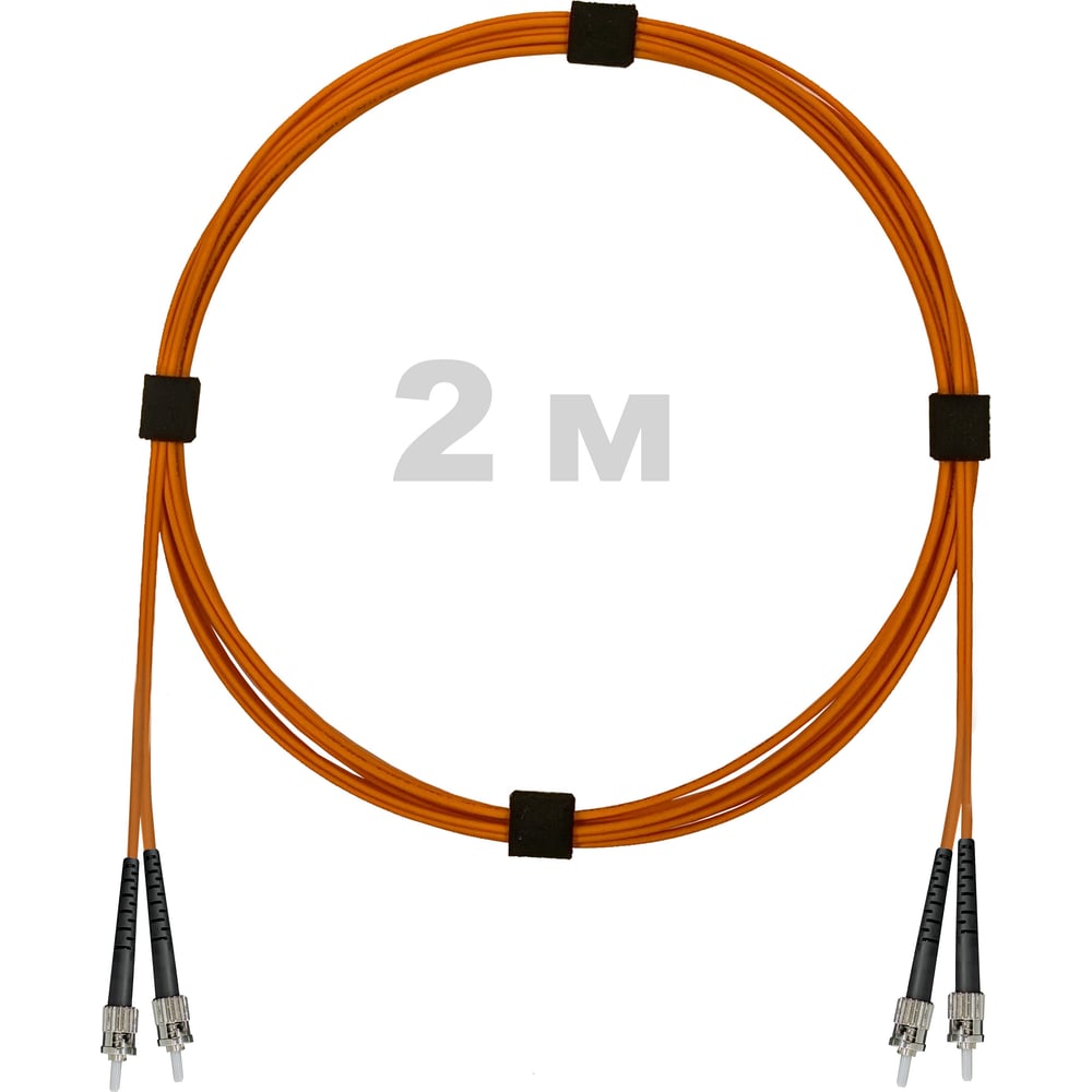 Изображение товара Патч-корд оптический LSZH 2м OM2 ST-ST для высокоскоростных сетей