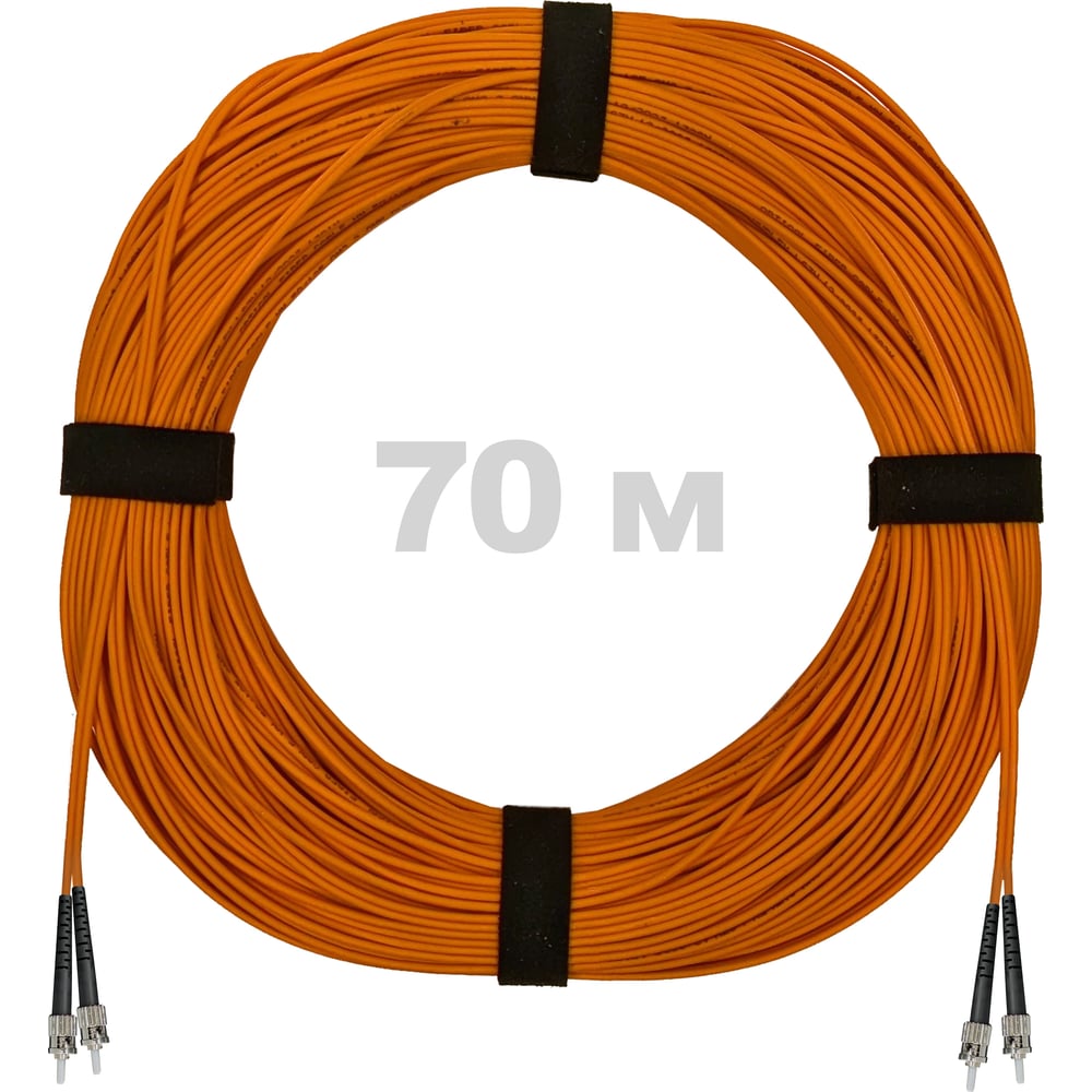 Изображение товара Патч-корд оптический ENGINOVA ST/PC-ST/PC MM OM2 2mm duplex LSZH 70 м
