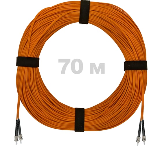 Изображение товара Патч-корд оптический ENGINOVA ST/PC-ST/PC MM (OM2) 2mm duplex LSZH, 70 м ENG-PC2.0-DX-2ST-OM2-70m-LSZH-OR