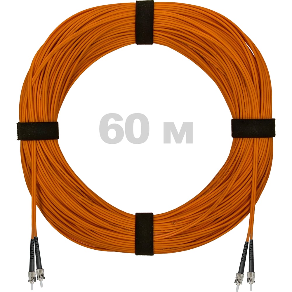 Изображение товара Патч-корд оптический ENGINOVA 60м OM2 ST-ST dуплекс LSZH надежное сетевое соединение