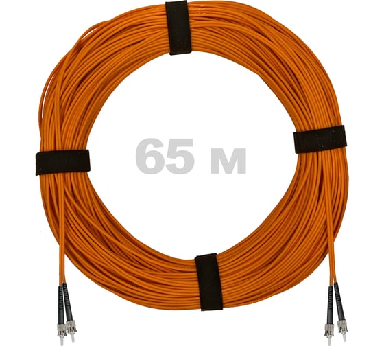 Изображение товара Патч-корд оптический ENGINOVA ST/PC-ST/PC MM (OM2) 2mm duplex LSZH, 65 м ENG-PC2.0-DX-2ST-OM2-65m-LSZH-OR