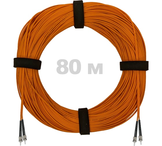 Изображение товара Патч-корд оптический ENGINOVA ST/PC-ST/PC MM (OM2) 2mm duplex LSZH, 80 м ENG-PC2.0-DX-2ST-OM2-80m-LSZH-OR