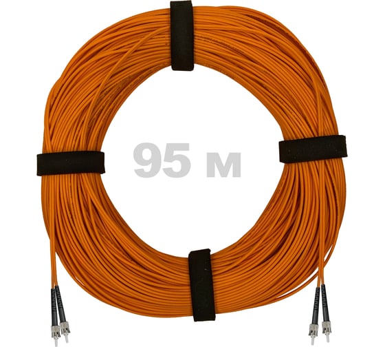 Изображение товара Патч-корд оптический ENGINOVA ST/PC-ST/PC MM (OM2) 2mm duplex LSZH, 95 м ENG-PC2.0-DX-2ST-OM2-95m-LSZH-OR