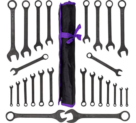 Изображение товара Набор ключей комбинированных Помощник 25 предметов 5261P36 Black(64072)