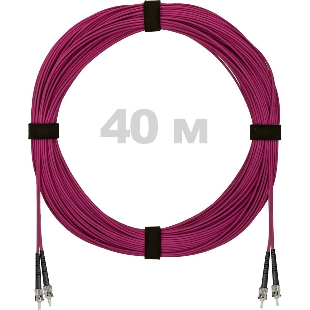 Изображение товара Оптический патч-корд ENGINOVA 40 м MM OM4 ST-ST LSZH двойной