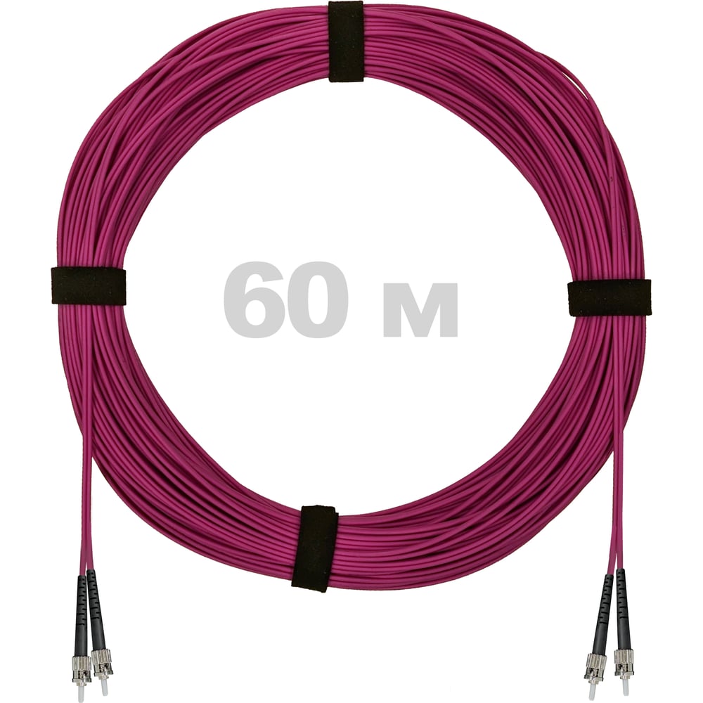 Изображение товара Оптический патч-корд ENGINOүА ST/PC-ST/PC 60м OM4 LSZH двойной