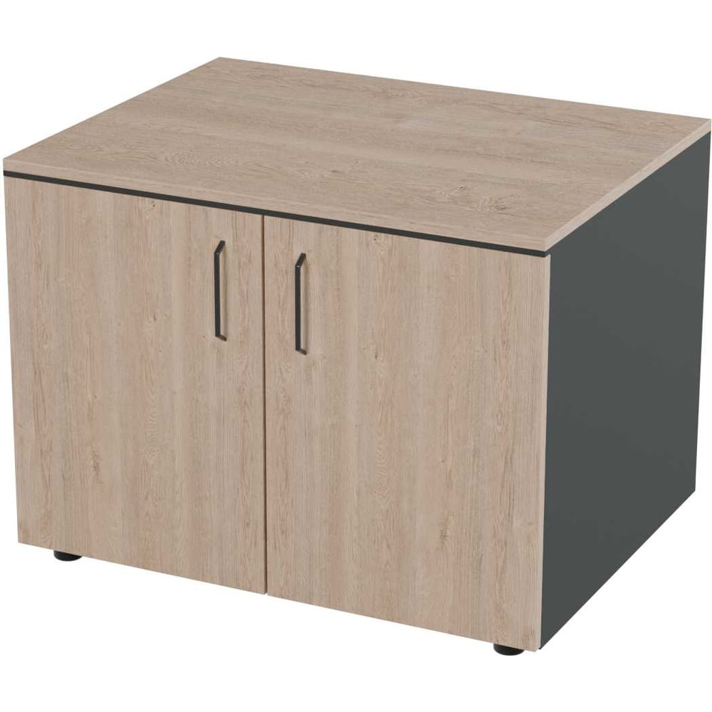 Изображение товара Тумба для оргтехники Альянс мебель Prego office 800х620х600 дуб экспрессив песочный