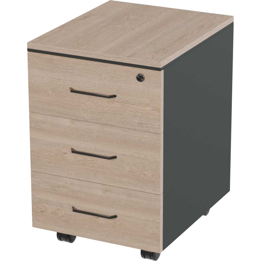 Изображение товара Тумба мобильная с замком Альянс мебель Prego office для офиса