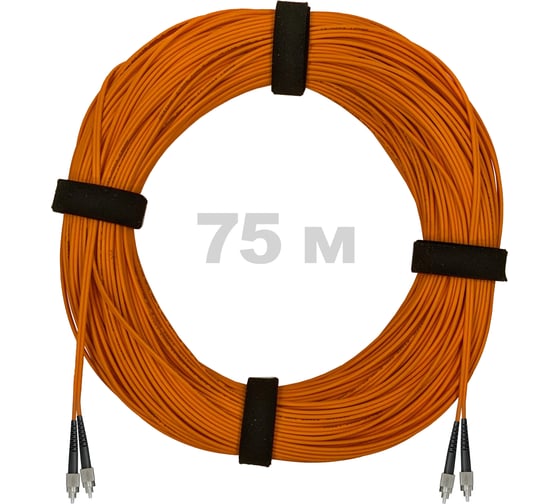 Изображение товара Патч-корд оптический ENGINOVA FC/UPC-FC/UPC MM (OM2) 2mm duplex LSZH, 75 м ENG-PC2.0-DX-2FCU-OM2-75m-LSZH-OR