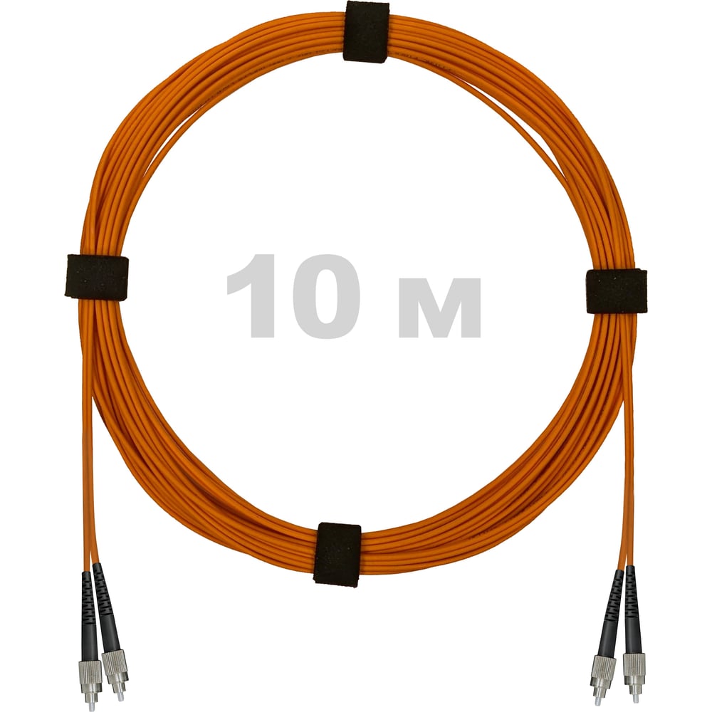 Патч-корд оптический ENGINOVA FC/UPC-FC/UPC MM (OM2) 2mm duplex LSZH, 10 м ENG-PC2.0-DX-2FCU-OM2-10m-LSZH-OR
