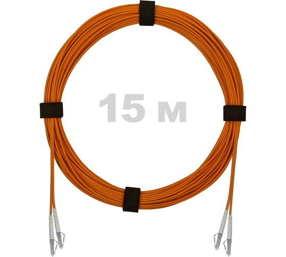 Изображение товара Патч-корд оптический ENGINOVA LC/UPC-LC/UPC MM (OM2) 2mm duplex LSZH, 15 м ENG-PC2.0-DX-2LCU-OM2-15m-LSZH-OR