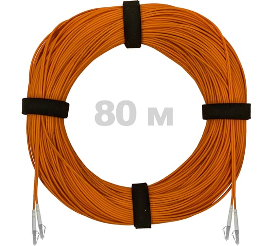 Изображение товара Патч-корд оптический ENGINOVA LC/UPC-LC/UPC MM (OM2) 2mm duplex LSZH, 80 м ENG-PC2.0-DX-2LCU-OM2-80m-LSZH-OR