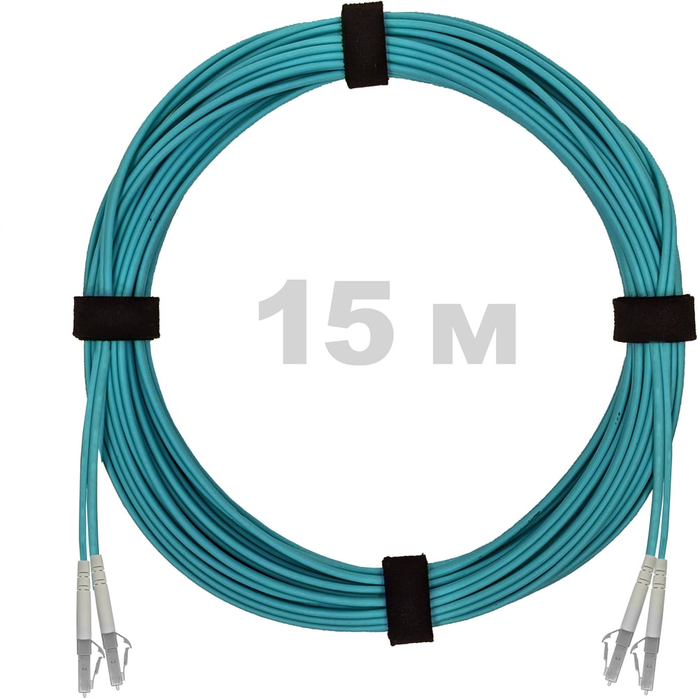 Изображение товара Патч-корд оптический ENGINOVA LC/UPC-LC/UPC MM OM3 15м LSZH аква дуплекс