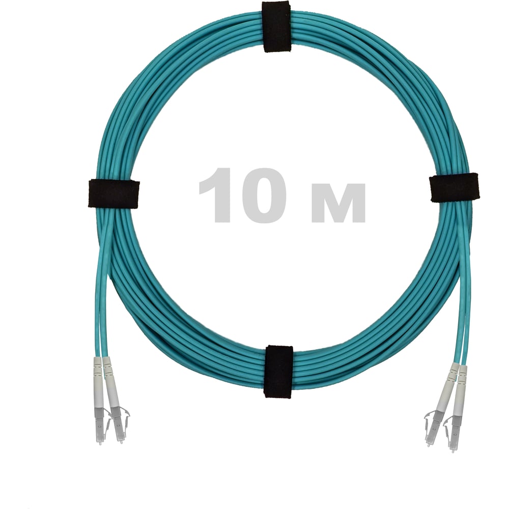 Патч-корд оптический ENGINOVA LC/UPC-LC/UPC MM (OM3) 2mm duplex LSZH, 10 м ENG-PC2.0-DX-2LCU-OM3-10m-LSZH-AQ