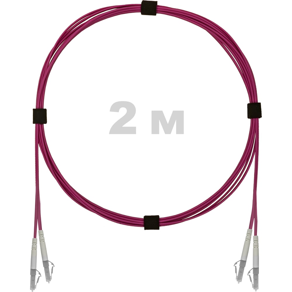 Изображение товара Патч-корд оптический ENGINOVA LC/UPC-LC/UPC MM OM4 2m дуплекс LSZH