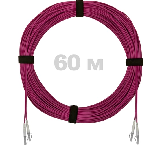 Изображение товара Патч-корд оптический ENGINOVA LC/UPC-LC/UPC MM (OM4) 2mm duplex LSZH, 60 м ENG-PC2.0-DX-2LCU-OM4-60m-LSZH-MG