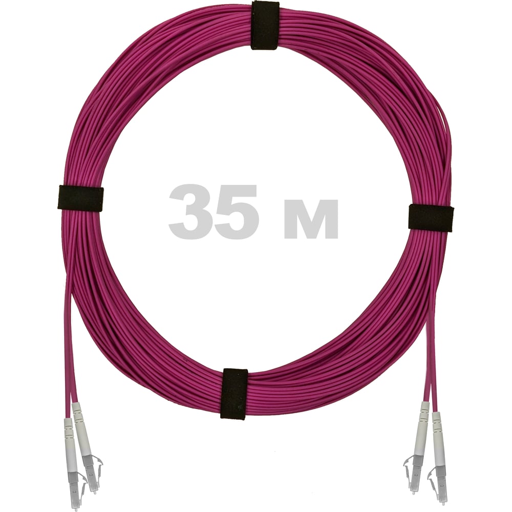 Патч-корд оптический ENGINOVA LC/UPC-LC/UPC MM (OM4) 2mm duplex LSZH, 35 м ENG-PC2.0-DX-2LCU-OM4-35m-LSZH-MG