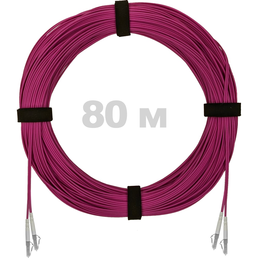 Изображение товара Оптический патч-корд LC/UPC-LC/UPC MM OM4 80м LSZH двойной
