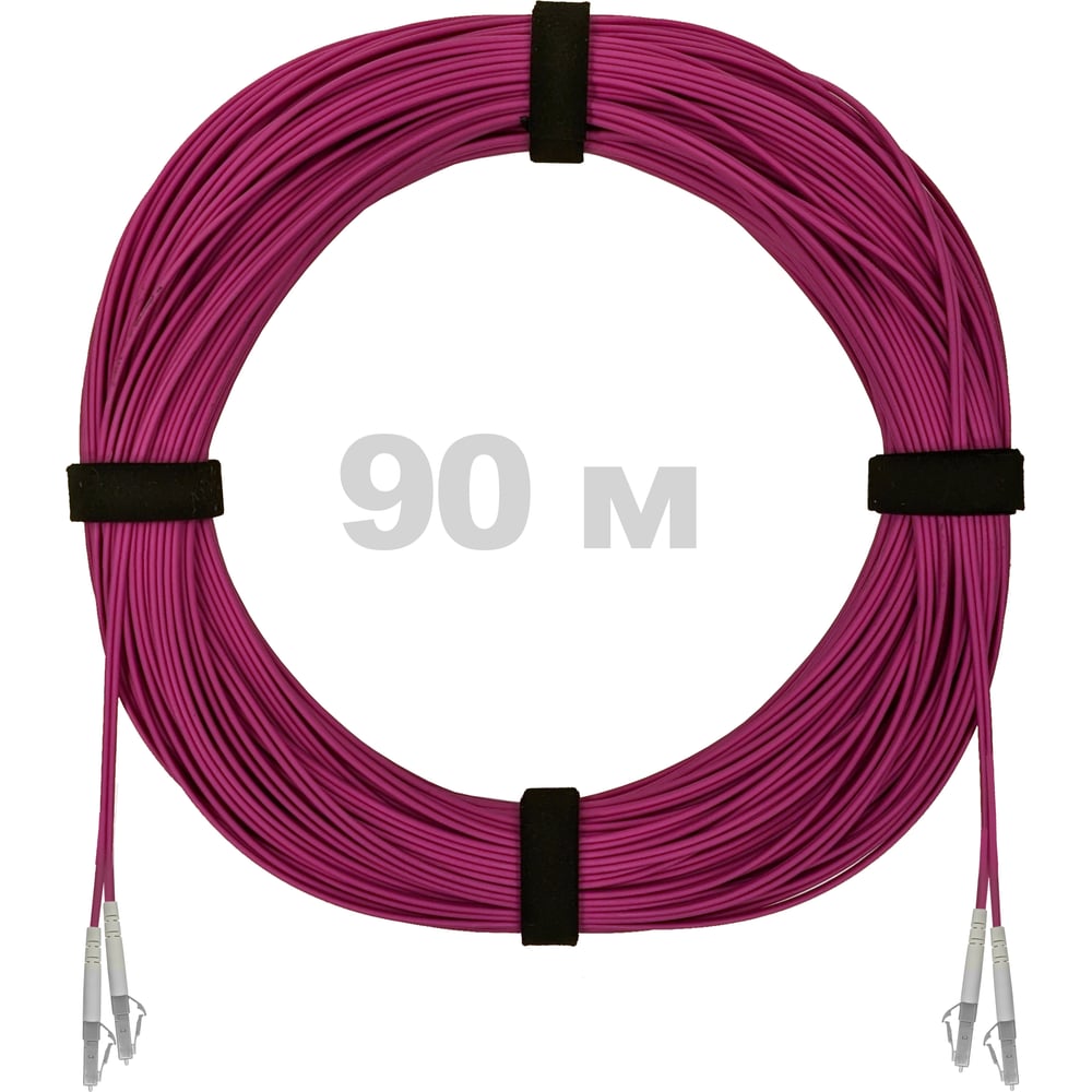 Патч-корд оптический ENGINOVA LC/UPC-LC/UPC MM (OM4) 2mm duplex LSZH, 90 м ENG-PC2.0-DX-2LCU-OM4-90m-LSZH-MG