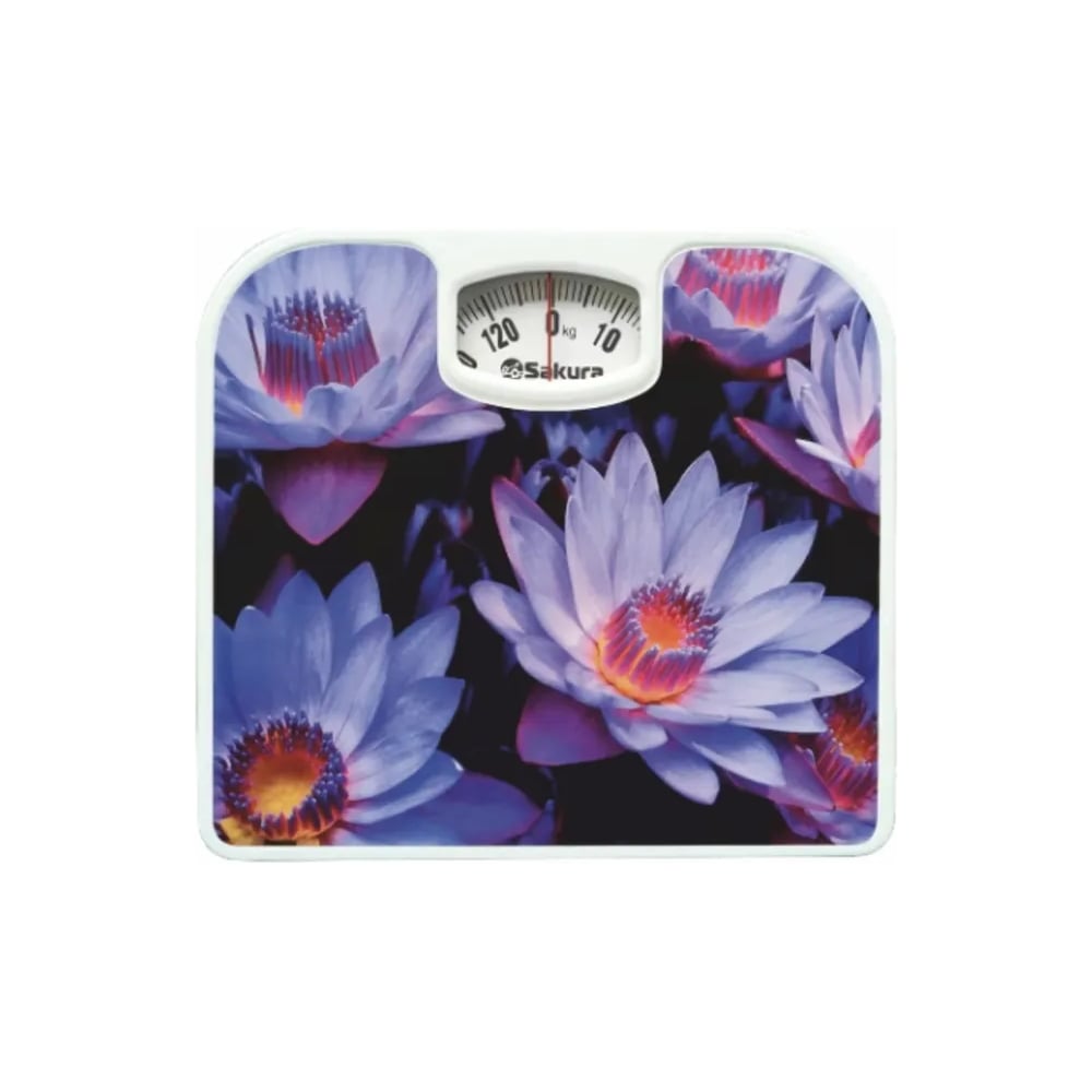 Изображение товара Напольные механические весы Sakura SA-5000-11 130 кг фиолетовые домашние весы