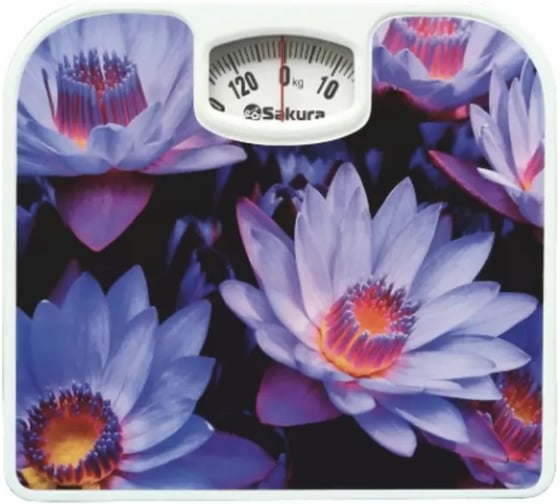Изображение товара Весы напольные Sakura SA-5000-11 130кг мех цветы РТ-00069811