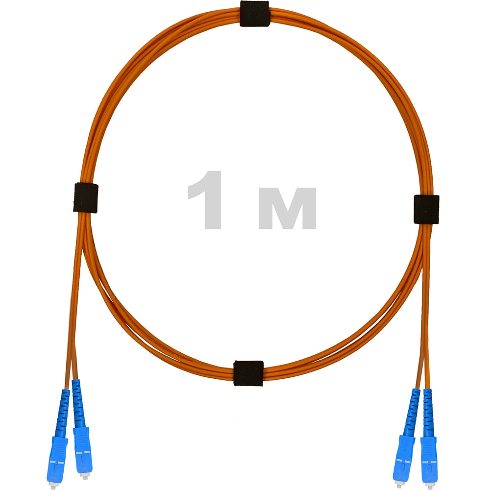 Изображение товара Оптический патч-корд SC/UPC - SC/UPC 1 м OM2 LSZH для высокоскоростных сетей