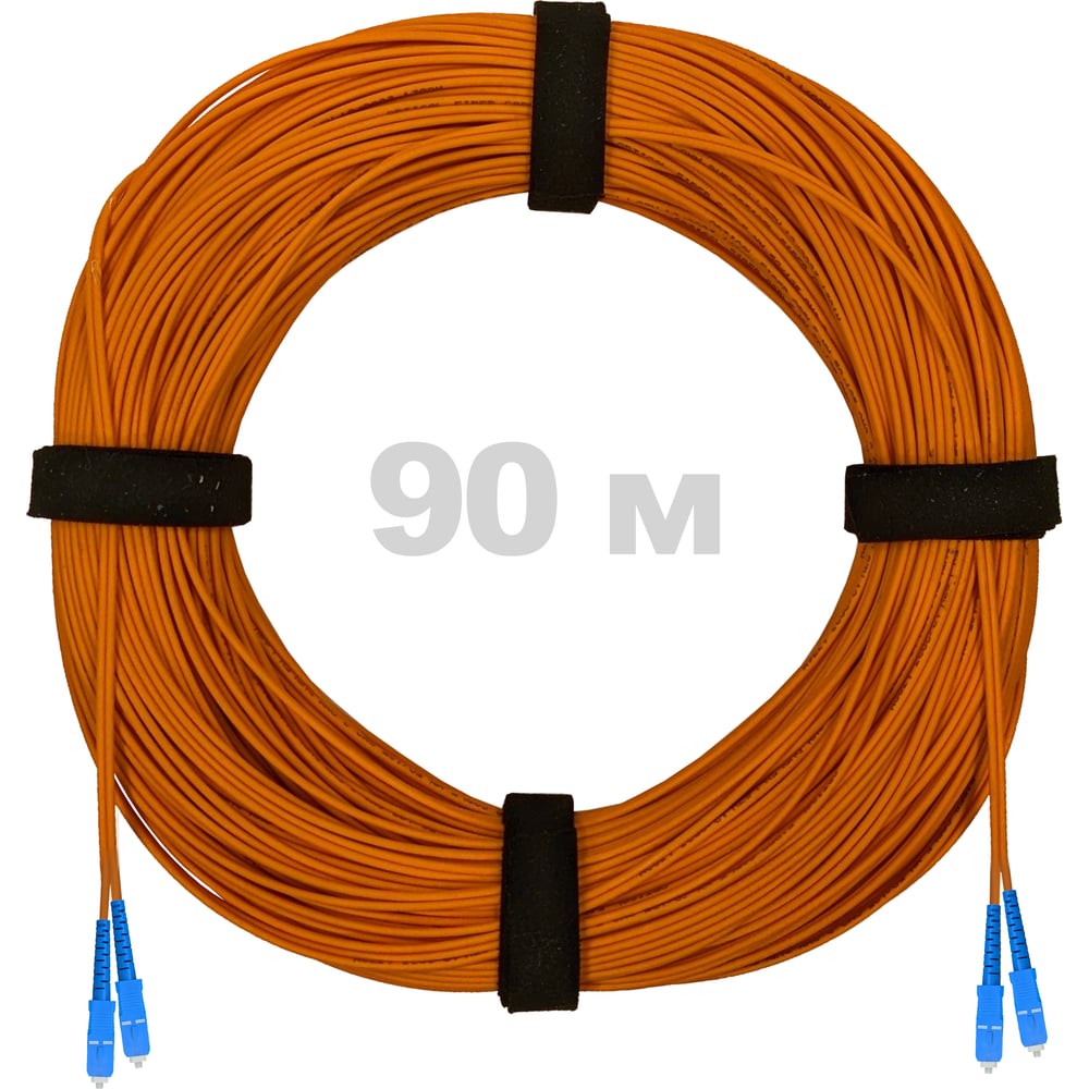 Патч-корд оптический ENGINOVA SC/UPC-SC/UPC MM (OM2) 2mm duplex LSZH, 90 м ENG-PC2.0-DX-2SCU-OM2-90m-LSZH-OR