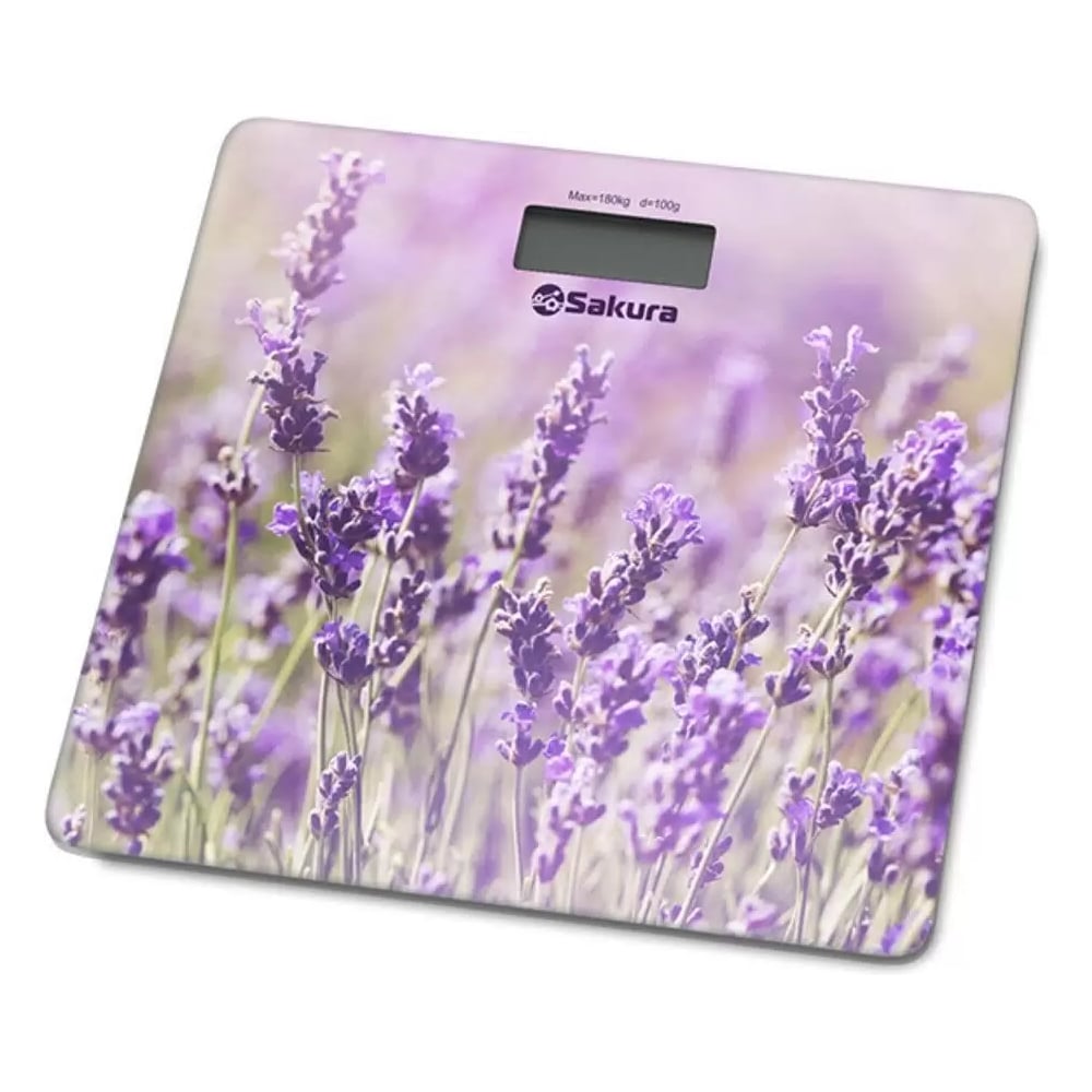 Изображение товара Напольные электронные весы Sakura SA-5072LF 180 кг фиолетовые