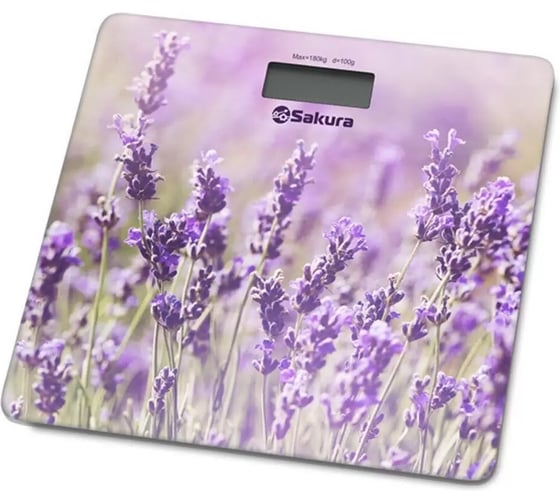 Изображение товара Весы напольные Sakura SA-5072LF 180кг элек лаванда РТ-00048600