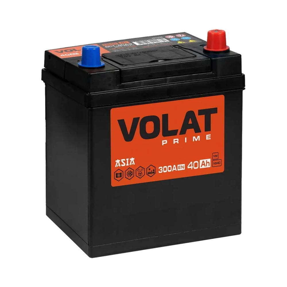 Изображение товара Аккумуляторная батарея VOLAT Prime Asia 40 А·ч AGM 12 В VPA401