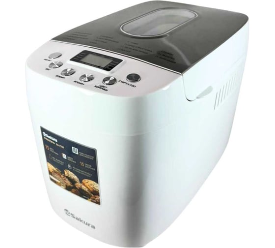Изображение товара Хлебопечь Sakura SA-7510W 850Вт 15прогр 1000/1250/1500гр УТ000004167