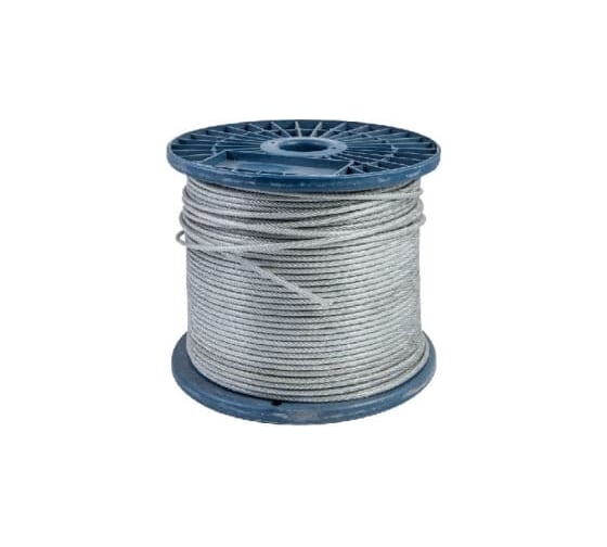 Изображение товара Трос стальной RMG DIN3055 6мм (200м) цинк ВИ Т/С-3055-06-0200