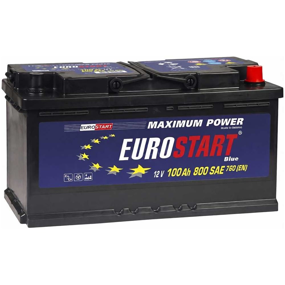 Изображение товара Аккумулятор EUROSTART Blue 100 Ач R+ AGM кальциевый необслуживаемый