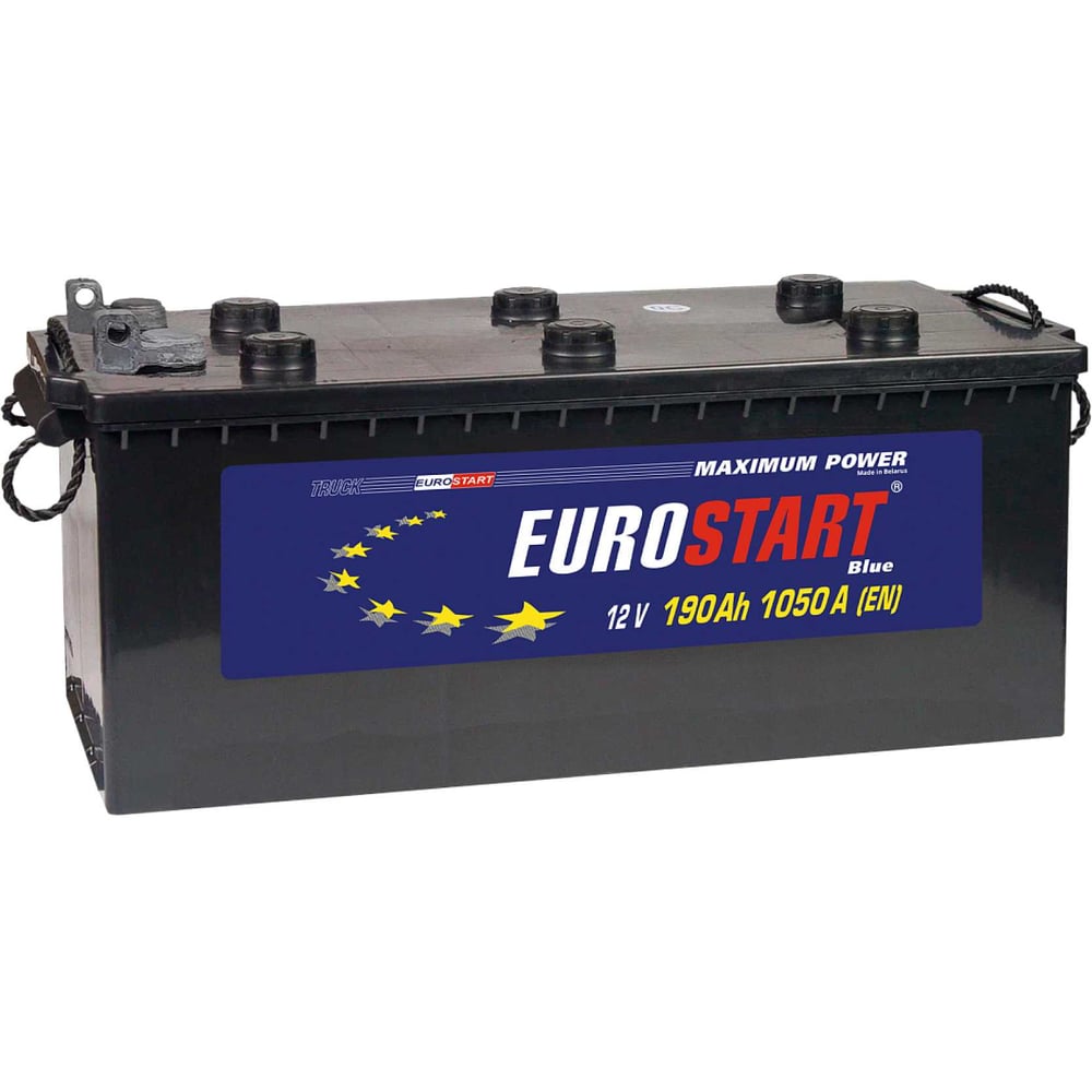 Изображение товара Аккумуляторная батарея EUROSTART Blue Professional, 190 А·ч, RT+, болт EBT1904RT Изображение товара Аккумуляторная батарея EUROSTART Blue Professional, 190 А·ч, RT+, болт EBT1904RT