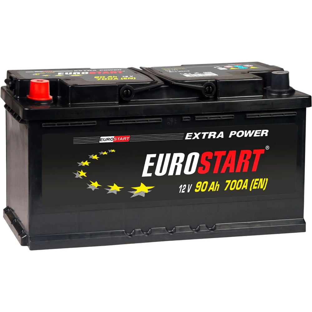Изображение товара Аккумуляторная батарея EUROSTART Extra Power, 90 А·ч, L+ EU901