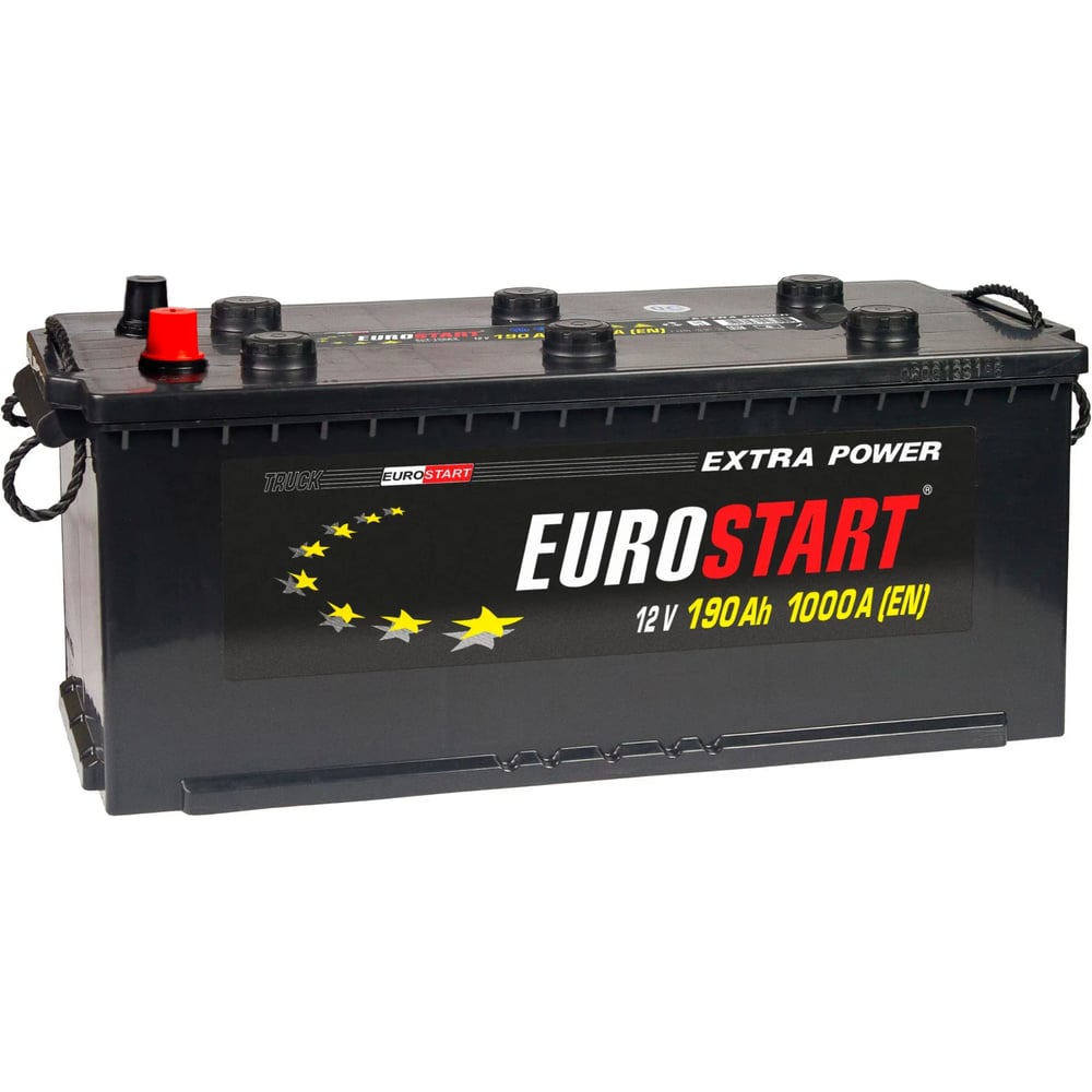 Изображение товара Аккумуляторная батарея EUROSTART Extra Power, 190 А·ч, L+, борт EUT1903F