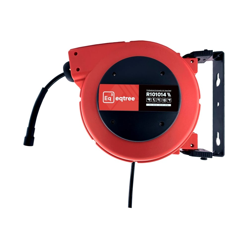 Изображение товара Катушка закрытая eqtree для воздуха, 10 м, 20 бар, М 1⁄4"G, настенный раздатчик