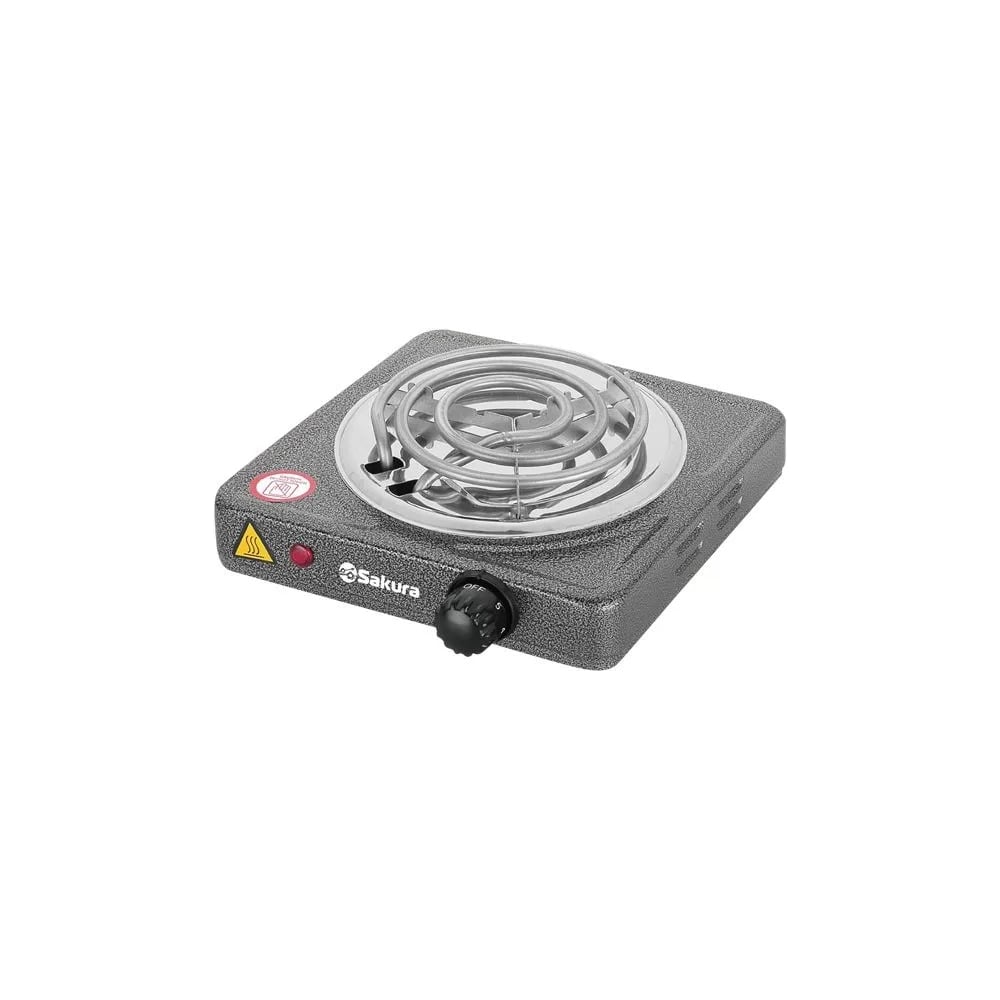 Изображение товара Электроплитка SAKURA ПЭ-02 1000Вт, одна спираль, графит, механическое управление